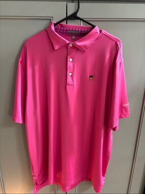 Peter Millar Men’s Hot Pink Performance Polo XL